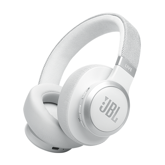 Bluetooth слушалки JBL Live 770NC headphones - White