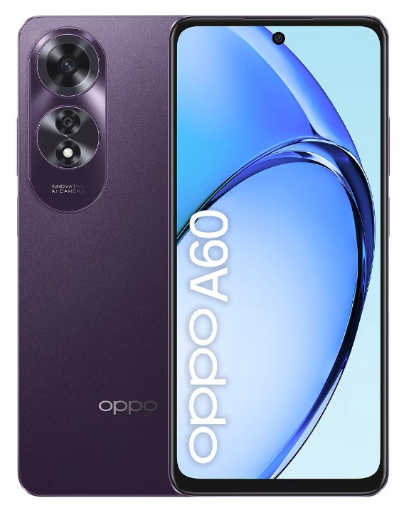 Oppo A60 4G Dual Sim 8GB RAM 256GB - Midnight Purple 