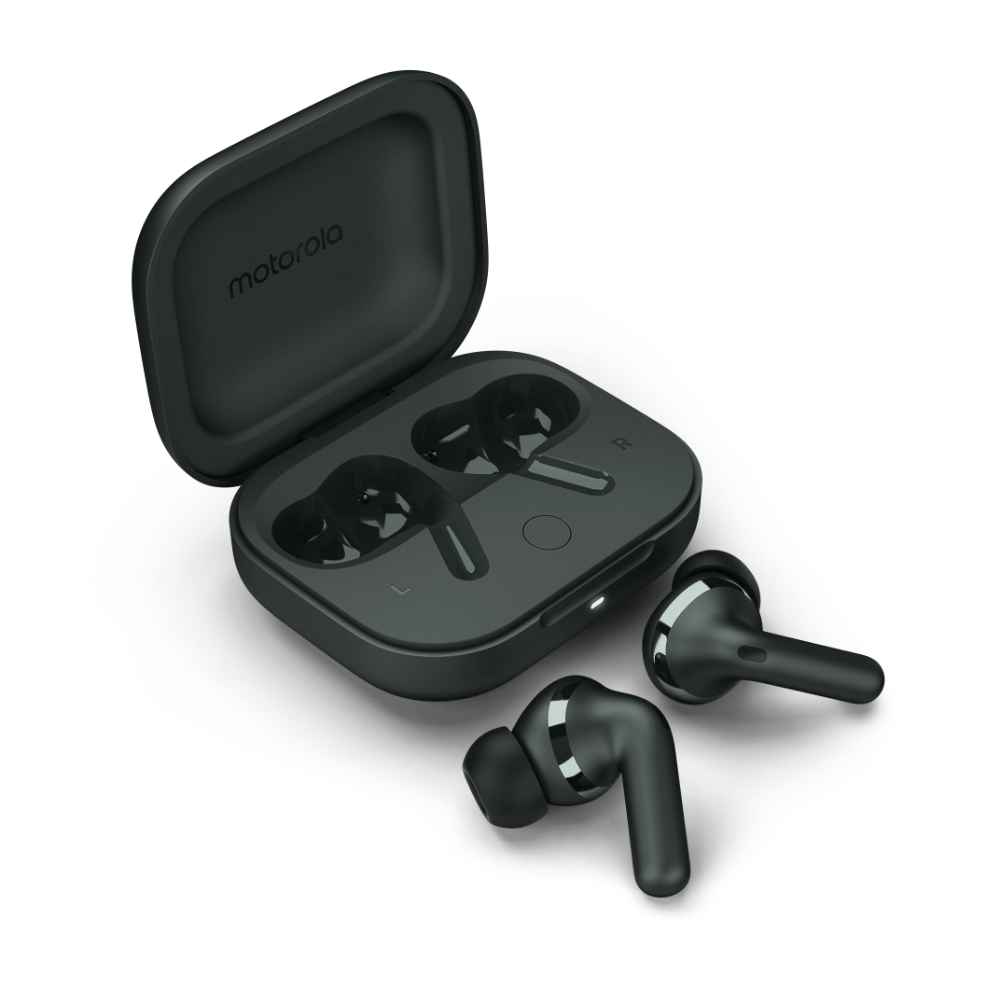 Bluetooth TWS слушалки Motorola Buds+ Plus - Forest Grey