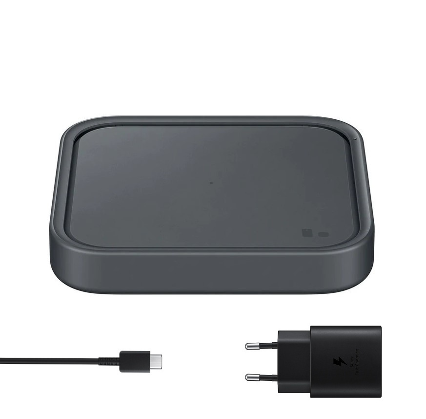 Безжично зарядно за Samsung Galaxy S25+ Super Fast Wireless Charger 15W с 25W адаптер и кабел