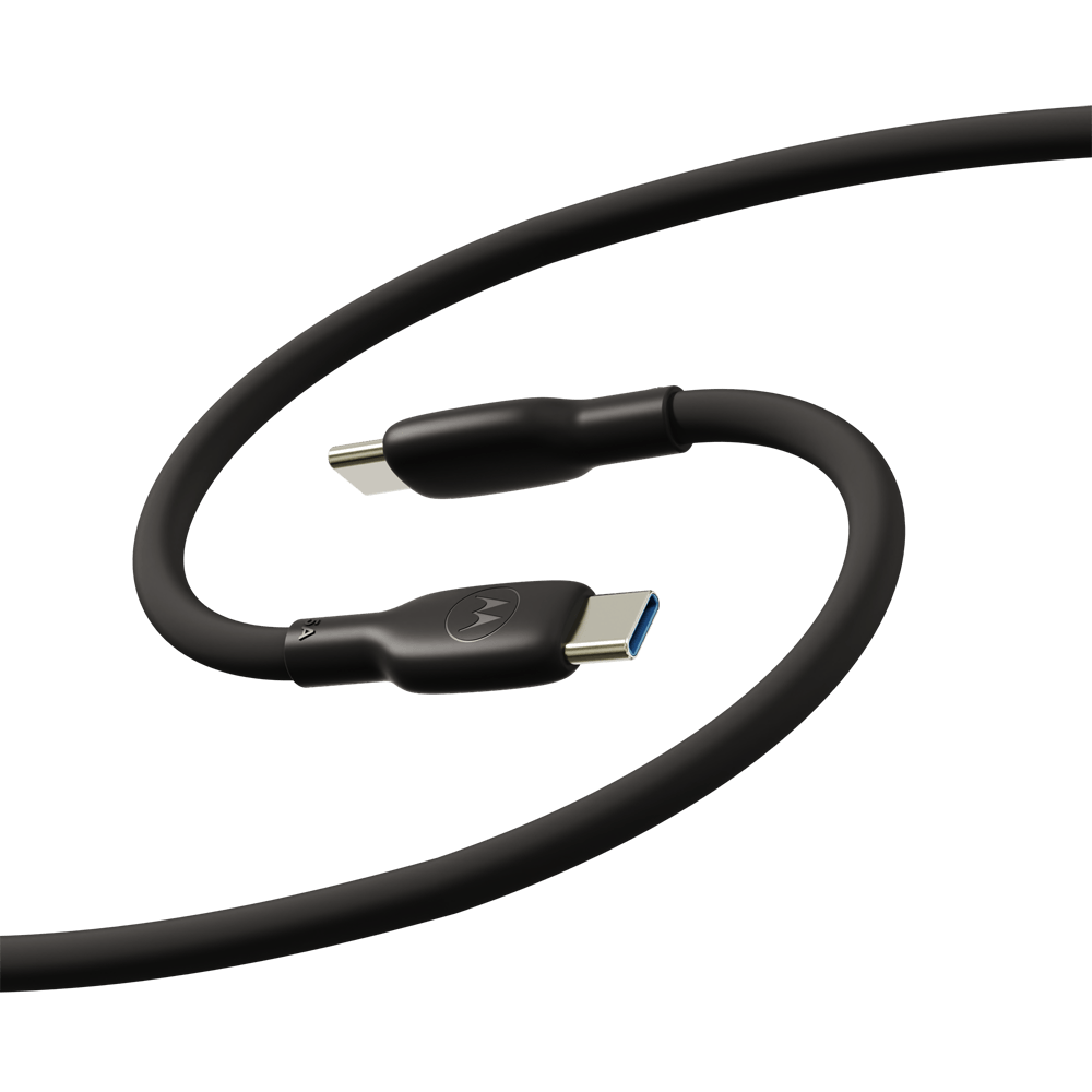 Motorola TurboPower Silicone USB Cable USB-C към USB-C 100W (5A, 2m)