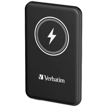 Verbatim Wireless Battery Pack 5000mAh 20W UBS-C 15W Wireless - Black