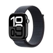 Apple Watch Series 10 GPS 42mm Jet Black Aluminium Case with Black Sport Loop