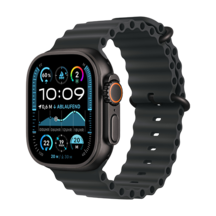 Apple Watch Ultra 2 GPS + Cellular 49mm Black Titan Case with Black Ocean Band