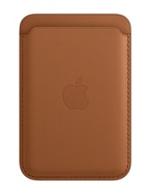 Apple iPhone Leather Wallet портфейл с Magsafe - Saddle Brown