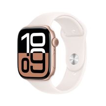 Apple Watch Series 10 GPS 46mm Rose Gold Aluminium Case with Light Blush Sport Band