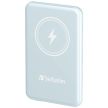 Verbatim Wireless Battery Pack 5000mAh 20W UBS-C 15W Wireless - Blue