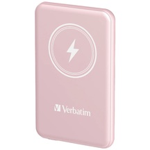 Verbatim Wireless Battery Pack 5000mAh 20W UBS-C 15W Wireless - Pink