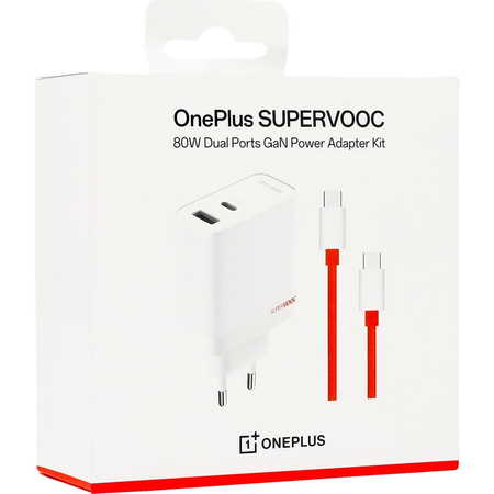 Оригинално зарядно за OnePlus 10T SuperVOOC Dual Ports GaN Power Adapter (80W)