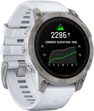 Garmin epix Pro Gen 2 47 мм Sapphire Edition - Titanium с Whitestone каишка