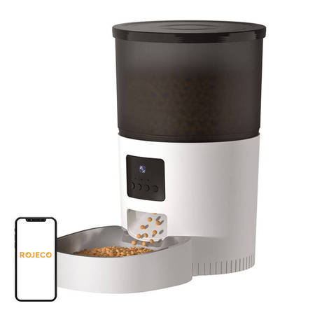 Смарт автоматична хранилка за домашни любимци с камера Rojeco 3L Automatic Pet Feeder WiFi