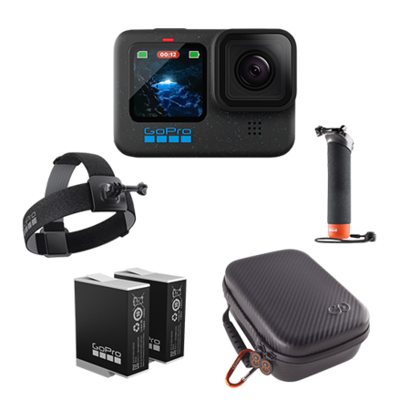 Екшън камера GoPro Hero 12 Bundle - Black