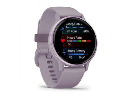 Garmin Vivoactive 5 - Metallic Orchid безел с Orchid корпус и силиконова каишка