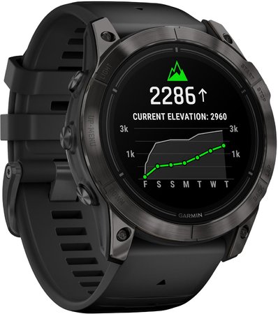 Garmin epix Pro Gen 2 51 мм Sapphire Edition - Carbon Grey DLC Titanium с Black каишка