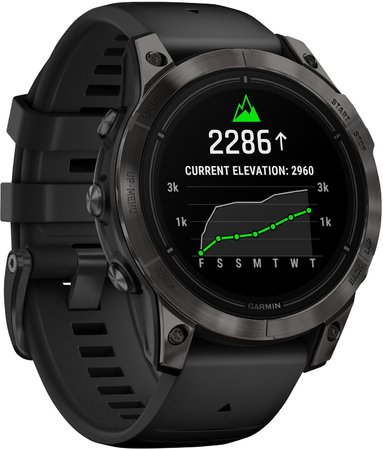 Garmin epix Pro Gen 2 47 мм Sapphire Edition - Carbon Grey DLC Titanium с Black каишка