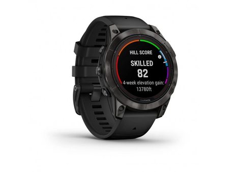 Garmin fenix 7 Pro – Sapphire Solar Edition - Carbon Grey DLC Titanium с Black каишка