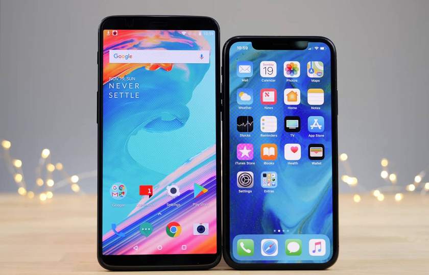 Битката на титаните - OnePlus 5T vs iPhone X