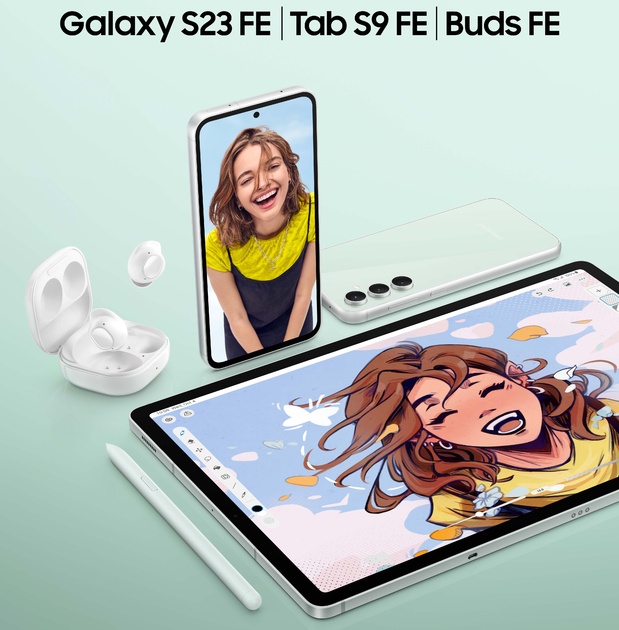 Samsung представи Galaxy S23 FE, Galaxy Tab S9 FE и FE+, както и Galaxy Buds FE