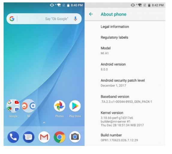 Xiaomi пускат ъпдейт до Android 8.0 Oreo за Mi A1. Получава бързо зареждане